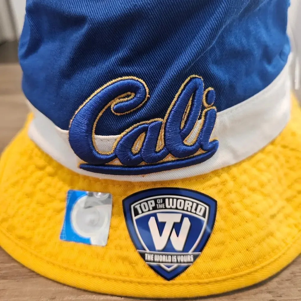 California Golden Bears Cali Bucket Hat Blue Yellow College Sports Y2K Unisex